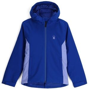 Spyder XL Adore Insulted Jacket Hooded Full Zip Up Electric Blue 10K Waterproof
